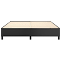 Miniatyrbillede 2 af 6: Sengebund med ben, ramme til seng 160x200 cm, syntetisk sort TDL0207010 Svart