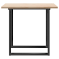 Pikkukuva 3 / 6: Teollinen design ruokapöytä keittiöön 80 x 80 x 75,5 cm massiivipuusta ja teräksestä DEC036797 kastanj