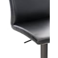 Pikkukuva 4 / 5: Barstool x1 korkeudensäätö ja 360° kääntyvä, pyöreä musta metallialusta, musta PVC-istuin 10_0004566 Metall