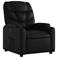 Miniatyrbillede 1 af 6: Fauteuil relax TV med elektrisk tilbagelægningsfunktion, meget komfortabel i sort PVC DEC028466 Svart