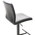 Pikkukuva 3 / 5: Barstool x1 korkeudensäätö ja 360° kääntyvä, pyöreä musta metallialusta, musta PVC-istuin 10_0004566 Metall