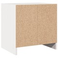 Pikkukuva 5 / 6: 2 kpl yöpöytiä, joissa on ovi ja lokero 40 x 30,5 x 40 cm valkoista mäntyä DEC034884 Vit