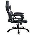 Miniatyrbillede 3 af 6: Gaming kontorstol med hjul, vippefunktion i sort/hvid PVC og plast 10_0002594 Vit