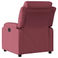 Miniatyrbillede 2 af 6: TV relax stol med behagelig polstring og manuel vippefunktion i bordeaux stof DEC028145 Bordeaux