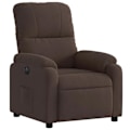 Miniatyrbillede 1 af 6: Fauteuil relax TV med elektrisk løftefunktion, meget komfortabel i brunt mikrofiber stof DEC028456 kastanj
