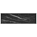 Miniatyrbillede 4 af 6: Funktionsdygtig konsolbord i stil 120 x 35 x 75 cm, hærdet glas med sort marmorudseende og stål DEC032105 Svart