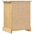 Miniatyrbillede 4 af 6: Natbord med 3 skuffer 53 x 39 x 66 cm massiv fyrretræ DEC033907 kastanj