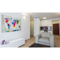 Pikkukuva 1 / 4: Acrylic glass artwork - World map: an explosion of colors [Glass] 120 by 80