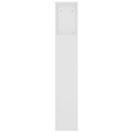 Miniatyrbillede 3 af 4: Hovedgavl med opbevaring, tilbehør til seng, natbord, hylde 220 x 18,5 x 104,5 MDF hvid