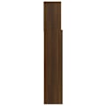 Miniatyrbillede 3 af 5: Sengegavl - MDF - Brun - 100x19x103,5 cm - Indbygget opbevaring - Moderne stil kastanj