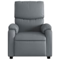 Miniatyrbillede 2 af 6: Fauteuil relax TV med komfortabel polstring manuelt hældefunktion i grå PVC DEC027982 Grå