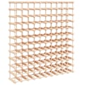 Miniatyrbillede 1 af 6: Stativ til vinflasker reol til opbevaring af vin til 120 flasker 112,5 x 23 x 123,5 cm i fyrretræ DEC024394 kastanj