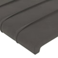 Miniatyrbillede 4 af 4: Hovedgærde - Ikke specificeret - 103x16x118/128 cm - Mørkegrå velour - Integreret LED - Moderne design Mörkgrå