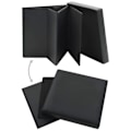 Miniatyrbillede 2 af 6: Tabouret sidde opbevaringspuf i sort PVC DEC026352 Svart