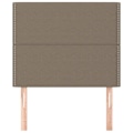 Miniatyrbillede 2 af 6: Hovedgærde til soveværelse, sengemøbel i 2 dele 90 x 5 x 78/88 cm, taupe stof TDL0206179 Mol