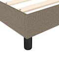 Miniatyrbillede 4 af 6: Sommier med lameller på ben, rammemadrasse 140x190 cm, taupe stof TDL0206937