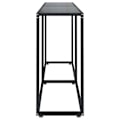 Miniatyrbillede 3 af 5: Konsolbord til stue 160 x 35 x 75,5 cm hærdet glas og sort stål DEC032120 Svart