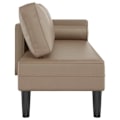 Miniatyrbillede 3 af 6: Meridienne chaise longue sofa til indendørs brug med puder i PVC farve cappuccino DEC026065 Flerfärgad