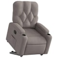 Miniatyrbillede 1 af 6: Fauteuil relax TV med behagelig polstring, elektrisk løft i taupe stof DEC028204 Guld