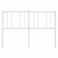 Miniatyrbillede 2 af 6: Hovedgavl til seng, soveværelse, møbel 160 cm, metal hvid TDL0202472