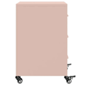 Miniatyrbillede 3 af 6: Sengebord på hjul med 3 skuffer 36 x 39 x 59 cm stål pink DEC034562 Rosa