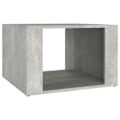 Miniatyrbillede 1 af 5: Nattes kommode med åbent rum 57 x 55 x 36 cm ingeniørtræ grå DEC034054 kastanj