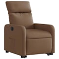 Miniatyrbillede 3 af 6: Fauteuil relax TV med komfortabel polstring og elektrisk løftefunktion i brunt stof DEC028052 kastanj