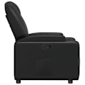 Miniatyrbillede 3 af 6: Fauteuil relax TV med komfortabel polstring, manuel vippefunktion i sort PVC DEC028084 Svart