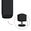 Miniatyrbillede 6 af 6: Elegant design konsolbord til entre med skuffer 100 x 34,5 x 75 cm ingeniørtræ og sort metal DEC032071 kastanj
