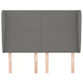 Miniatyrbillede 2 af 4: Hovedgavl - Ikke specificeret - 147x23x118/128 cm - Mørkegrå - Klassisk - Højderegulerbar Mörkgrå