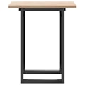 Pikkukuva 3 / 6: Teollinen design ruokapöytä 70 x 70 x 75,5 cm massiivipuuta ja terästä DEC036793 kastanj