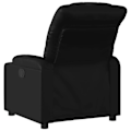 Miniatyrbillede 4 af 6: Fauteuil relax TV med elektrisk vippemekanisme, meget komfortabel i sort PVC DEC028470 Svart