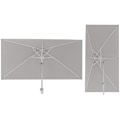 Miniatyrbillede 4 af 4: Havemøbelparasol 2 x 3m rektangulær hældbar polyester/aluminium 4,5kg antracit