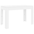 Miniatyrbillede 1 af 5: Mødebord i enkelt design 120 x 60 x 76 cm hvidt ingeniørtræ DEC036636 Vit