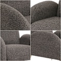 Miniatyrbild 4 av 6: Retro loungestol cocktail i grå chenille med ekstra tykke polstring på 22 cm 04_0006859 Grå