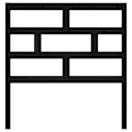 Miniatyrbild 2 av 4: Huvudgavel - Furu - 96x4x100 cm - Svart - Nutida - Elegant design Svart