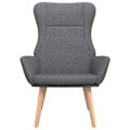 Miniatyrbillede 2 af 6: Moderne grå mørk stof loungestol sofa design DEC026691 Grå