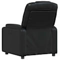 Miniatyrbillede 4 af 6: Fauteuil relax TV med komfortabel polstring, manuel vippefunktion i sort PVC DEC028084 Svart