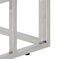 Miniatyrbillede 5 af 6: Konsolbord 110 x 35 x 70 cm i rustfrit stål i sølv og hærdet glas DEC031333 Silver