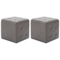Pikkukuva 1 / 5: 2 kpl PVC-harmaita tyynyjakkaroita, koko 30 x 30 x 30 cm, DEC032756 Grå