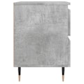 Pikkukuva 4 / 6: 2 kpl yöpöytiä laatikoilla 40 x 35 x 50 cm harmaata puukomposiittia ja rautaa DEC035365 kastanj