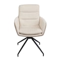 Miniatyrbillede 2 af 6: Spisestol x1 justerbar, drejelig, automatisk position, creme beige stof 04_0006335 Beige