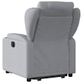Miniatyrbillede 4 af 6: Fauteuil relax TV med behagelig polstring, elektrisk løftefunktion i lys grå stof DEC027906 Grå
