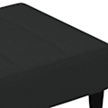 Miniatyrbillede 4 af 6: Reposebensstol 77 x 55 x 31 cm i sort velur DEC030522 Svart