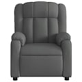 Miniatyrbillede 5 af 6: Fauteuil relax TV med behagelig polstring, manuel hældningsfunktion i mørkegrå stof DEC027937 Grå