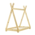 Pikkukuva 3 / 4: Lasten sänky - Ei eritelty - Tipi - Luonnon männypuu - 70x140 cm - 1 paikka