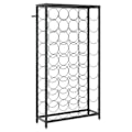 Miniatyrbillede 1 af 6: Casier til opbevaring af 45 flasker vin 54 x 18 x 100cm smedejern sort DEC024279 Svart