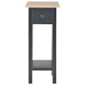 Miniatyrbillede 3 af 6: Side table for the end of the sofa with drawer 27 x 27 x 65,5 cm MDF + black pine wood DEC032475 kastanj