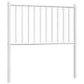 Pikkukuva 1 / 5: Sänggavel tillbehör sovrum möbel 80 cm metall vit TDL0202456