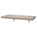 Miniatyrbillede 1 af 6: Væghængt køkkenbord, foldbart tablet i solidt træ, 120x60cm, naturlige farver 04_0005091 kastanj